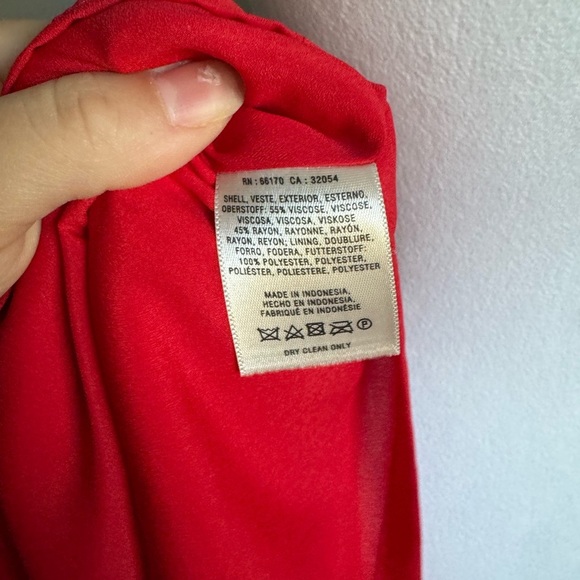 Anthropologie Maeve Red Double Layer Crochet Strap Tank Mini Dress Womens 2 - Picture 6 of 6